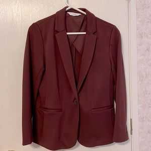 ON stretchy comfortable dress blazer Bordeaux M